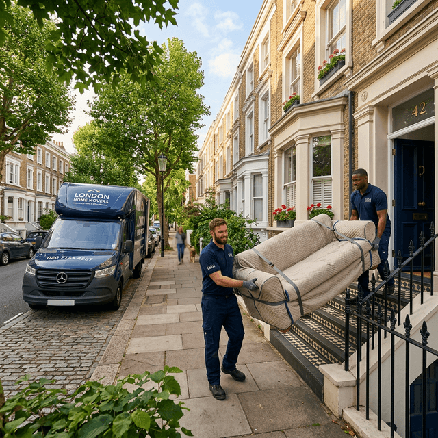Professional house removals team in London